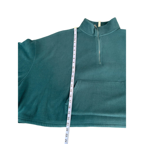 Fabletics Teal Half-Zip Sweatshirt - Picture 9 of 9